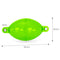 #A 5pcs Water Injection Bubble Fish Floats Plastic Hollowed Ball Buoy Tackles