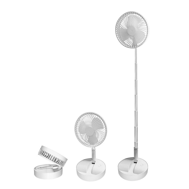 Portable Summer Silent Student Desktop Table Fan Folding Telescopic Floor Fan