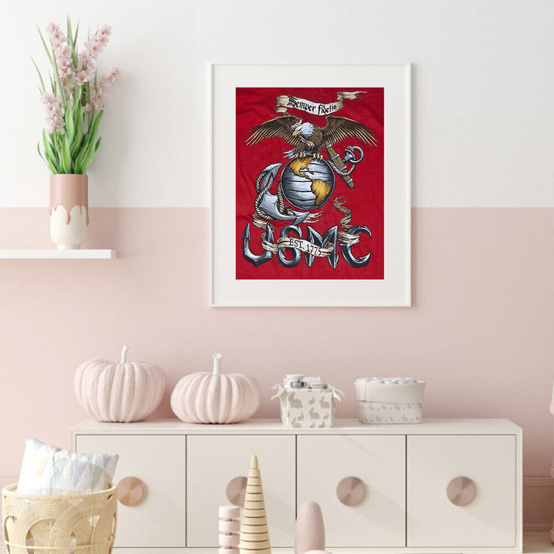 5D Rhinestone DIY American Eagle Full Round Drill Diamond Painting Ornaments Kit