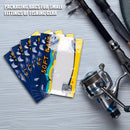 100pcs/bag ABS Soft Bait Bags Portable Fishing Hook Package Storage Bag (L)