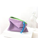 Retro Women Plaid Printing Handbags Purse Casual Cosmetic Make up Storage Bags