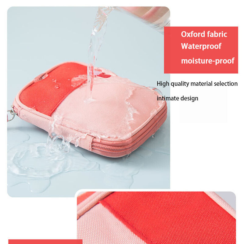 Portable Medical Bag Outdoor Handheld First Aid Drug Storage Bags (Pink S) Newly