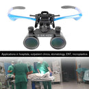 2.5X Optical Glass Loupes Portable Clip-on Magnifier for Myopia Hyperopia