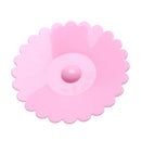 Bowknot Dustproof Reusable Cup Silicone Lid Cup Cover Seal Cover (Pink)