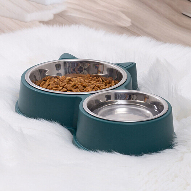 2 in 1 Drinker for Cats Food Storage Drinking Water Bowl Pet Supplies anti Slip