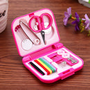 Sewing Kits Box Mini Needle Threads Buttons Scissor Thimble Portable Home Newly