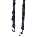 2pc Polyester Camping Straps Multiple Metal Hanging Loop Design Gray