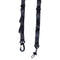 2pc Polyester Camping Straps Multiple Metal Hanging Loop Design Gray