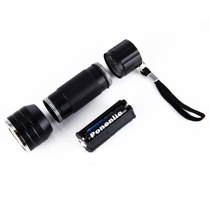 Light Fluorescence Black Light UV Flashlight 21Lamp Beads Flashlight Torch