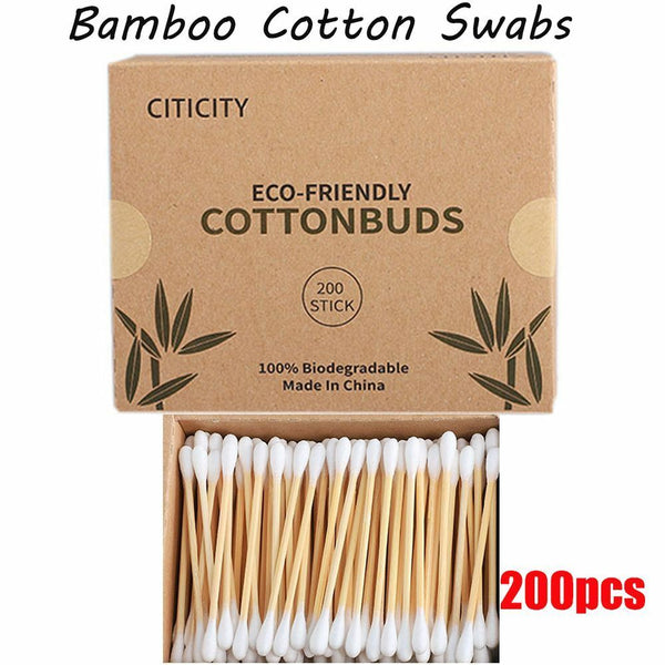 Double Head Ear Swab Nose Ears Cleaning Sticks Bamboo Cotton Swab Cotton Buds