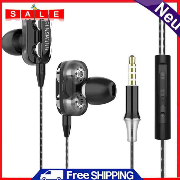 A4 In Ear Headphones with Mic 3.5mm Hi-Fi Earphones Earbuds Headset for PC Laptop