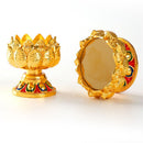 Lotus Seat Craft Incense Burner Lotus Lamp holder Candlestick Light stand