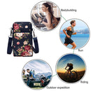 Womens Mini Mobile Phone Bag Oxford Female Mini Coin Key Purse Wristlet Clutch