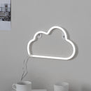 Cartoon Cloud Neon Light USB Battery Operated Hanging Lamp (White Light)