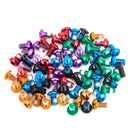 12x MTB Bike Disc Brake Rotor Bolts T25 M5x10mm Alloy Steel Screws (Black) Newly