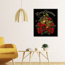 Full Embroidery Christmas Bells 3-Beach 11CT Printed Cross Stitch Cotton Kit