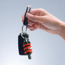 Shock Absorber Motorbike Keychain Cool Motorcycle Key Ring Kit (Black+Red)