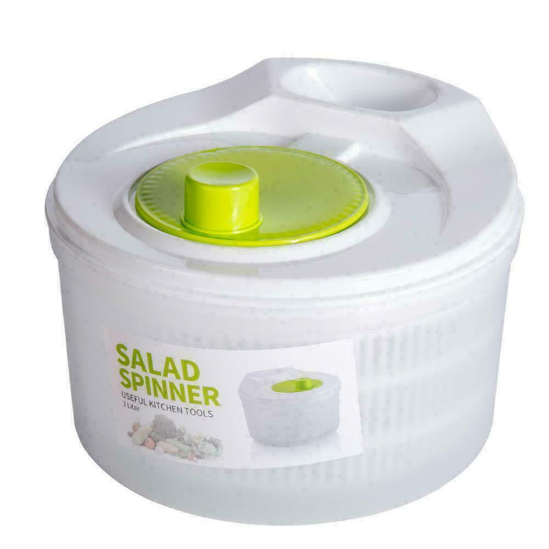 Plastic Large Salad Spinner Leaf Dryer Lettuce Vegs Drainer Dressing Water K9C5