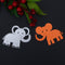 Snowvirtuos Small Elephant DIY Metal Scrapbook Crafts Embroidery Cutting