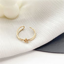 Personality Simplicity Women Index finger ring Knot ring Finger Ring Adjustable