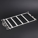 Earrings Necklace Ear Studs Jewelry Display Rack Metal Stand Holder(White)