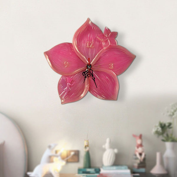 Wall Clock Dial Irregular Cherry Blossoms Silicone Mold Wall Art Decoration