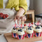 50 Union Jack Cupcake Cases Baking Supplies Muffin Cake Platinum Jubilee Q9A5