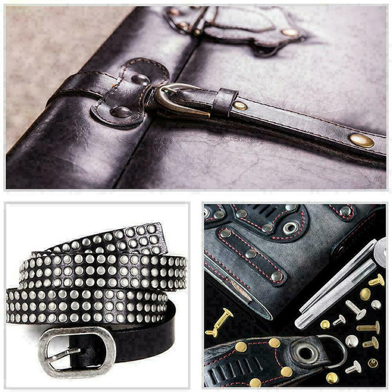 480Pcs Rivets Double Cap Tool Kit Metal Studs Sets Craft X4Z1 B5Q7 U2U0 F3E0