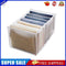 3pcs Cloth Drawer Organizer Cabinet Closet Divider for Jeans (7 Cell White)