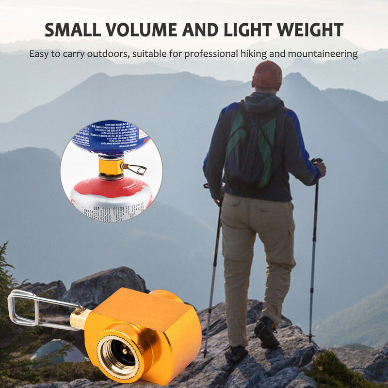 Picnic Outdoor Camping Gas Refill Adapter Butane Gas Tank Converter Connector