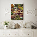 Diamond Painting Woods Village Stream Full Square Drill Rhinestone Cross St