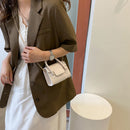 Women PU Leather Shoulder Bags Fashion Solid Chain Mini Messenger Handbag Purse