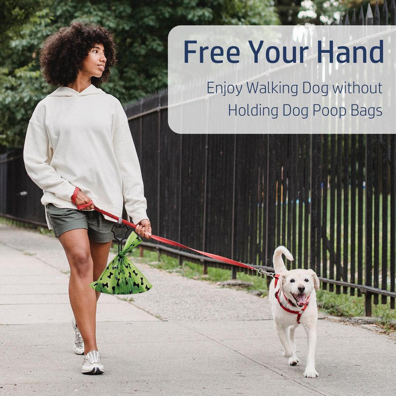 Waste Bag Carrier Large Bearing Capacity Dog Poo Bag Holder Leash Attachment