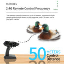 Flytec V201 2.4G Simulation Duck RC Boat Waterproof 2CH Remote Control Ship