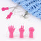 6pcs Cute Knitting Point Cap Needle Tip Stopper Protector Caps (Rose Red)