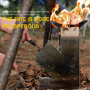 Portable Firewood Stove Stainless Steel Outdoor Survival Camping Hiking Fur