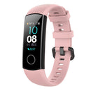 Silicone Wrist Strap Band w/Steel Buckle for Huawei Honor Band 5/4 (Pink) Newly