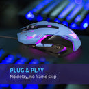 Computer Mouse, Wired 6 Buttons Ergonomic 2400dpi Optical Computer Gaming Mice