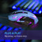 Computer Mouse, Wired 6 Buttons Ergonomic 2400dpi Optical Computer Gaming Mice