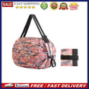 Nylon Folding Shopping Bag Save Space Supermarket Grocery Bag for Outdoor Travel