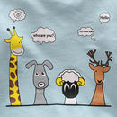 Boys Baby Cute O-Neck Sweatshirt Cute Animal Warm Casual Tops (Blue 18-24M)
