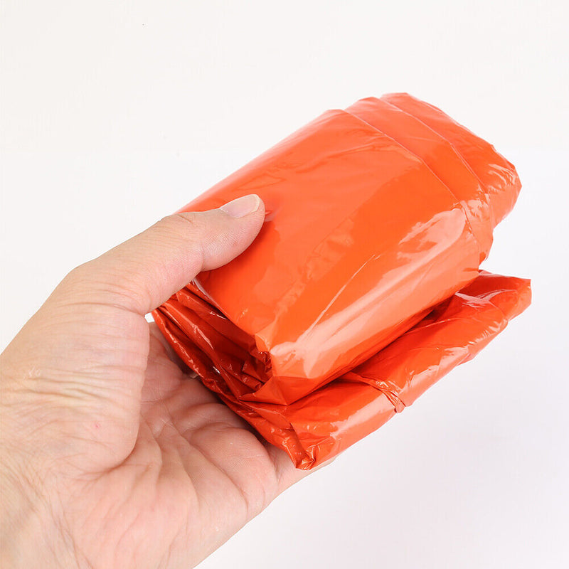 Waterproof Outdoor Emergency Blanket Survival Thermal Sleeping Bags Orange Newly