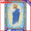 5D DIY Special Shaped Diamond Painting God Cross Stitch Mosaic Kit Home Wall Art