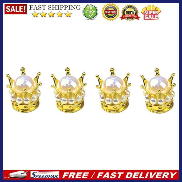 4pcs Beads Car Wheel Tire Valve Caps Auto Truck Tyre Rim Stem Dust Air Cover Set