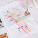 Home Disposable Beverage Shop Plastic Curved Bend Drinking Straws Extra Long