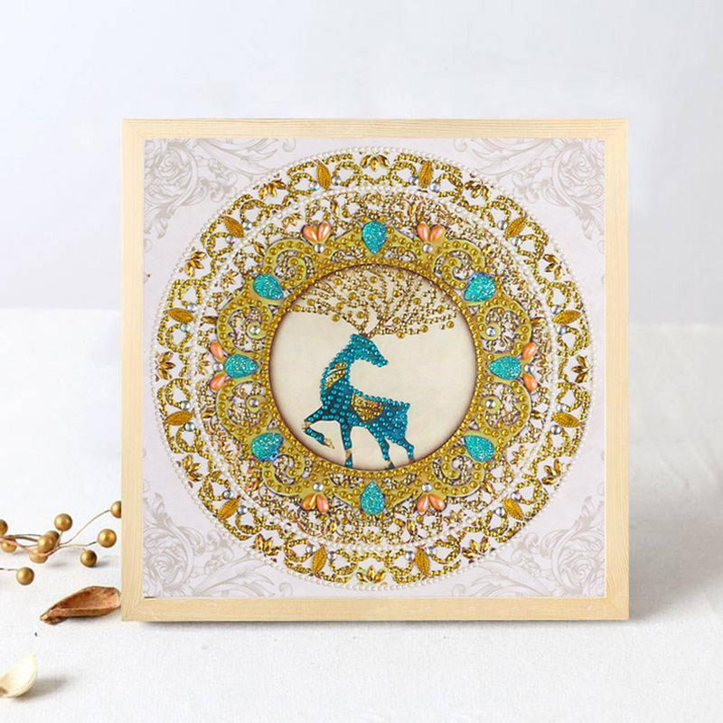 5D DIY Special Shaped Diamond Painting Mandala Cross Stitch Kits (DZ238) Newly