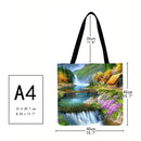 Jumpcar Landscape Shopping Bag, Printed, Large Handbag (40 x 40 cm)