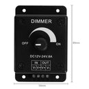 Manual LED Light Strip Dimmer Switch Lamp Brightness Adjustable Controller