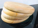 Wooden Round Dinner Plate Food Desert Tableware Serving Tray Snack Holder