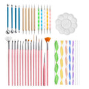 Paint Tray Brushes Dotting Pen Ceramic Tool Sculpture Clay Mandala Art Tools